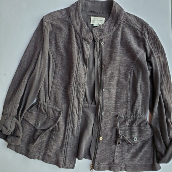 Anthropologie Cinched Knit Anorak - Picture 6 of 7